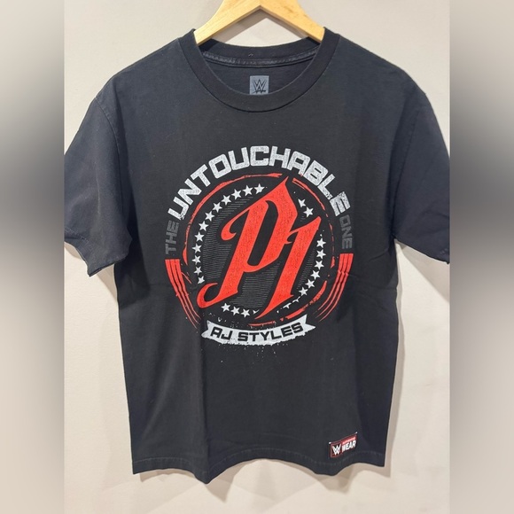 Vintage WWE AJ Styles Untouchable T-Shirt - Picture 3 of 8